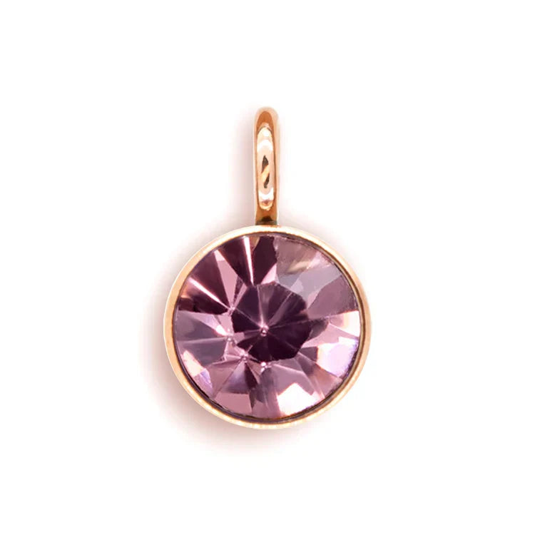 144Pcs/Lot Stainless Steel Birthstone Charms For Women Girl Pendant Earrings Bracelet Jewelry Gift Making DIY Accessories