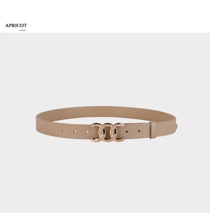 Europe and the United States hot ladies leather belt decorative western pants girdle belt female cowhide retro belt