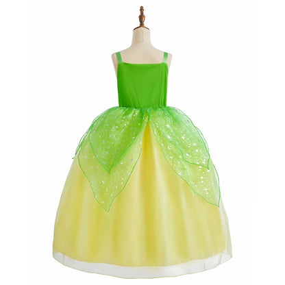 Children Princess Fancy Costume Elsa Party Carnival White Dress Up for Girl Christmas Birthday Cosplay Belle Snowflake Vestidoes