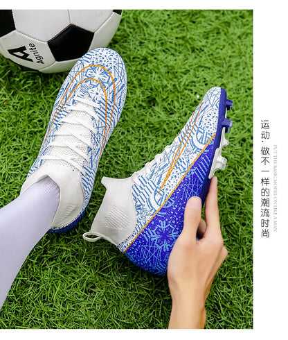Hot-Selling Football Boots Men's Soccer Cleats TF/FG Wear-Resistant Training Shoes Outdoor Non-Slip Sneakers Size33-46