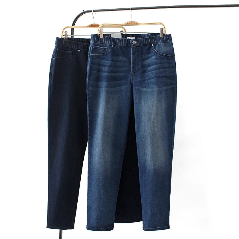 Women Oversize Denim Straight Pants