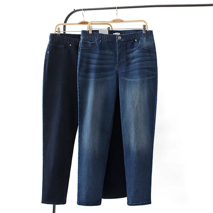 Women Oversize Denim Straight Pants