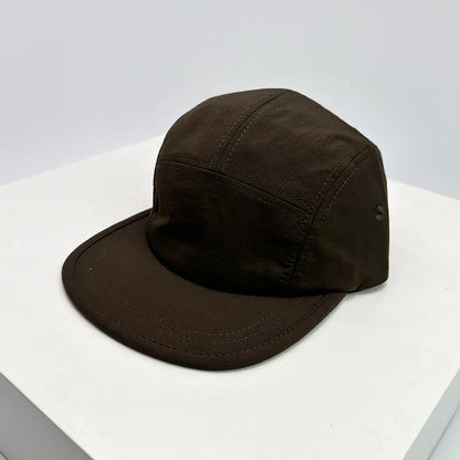 New Unisex Flat Eaves Quick Drying Solid Baseball Hats Breathable Simple Sunshade Outdoor Peaked Caps Versatile Fashion Retro