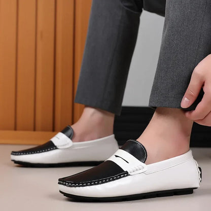 Business Shoes Fashion Casual Shoes Man Luxury Leather Loafers Breathable Slip on Male Boat Shoes Moccasins Driving Shoe