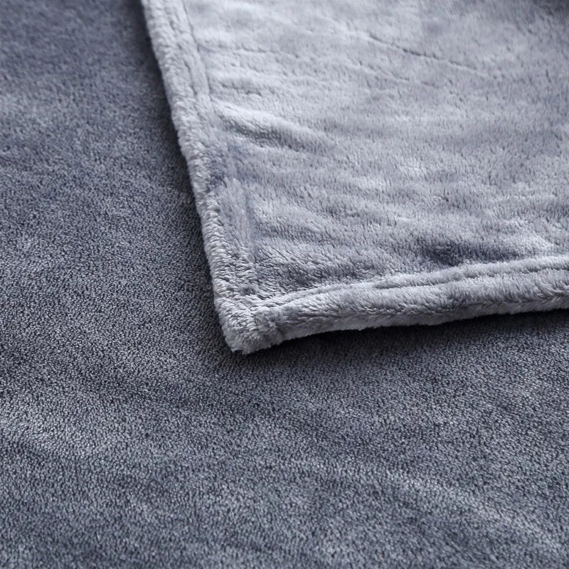 Fluffy Coral Velvet Blanket Flannel Plush Comfortable Thickened and Warm Soft Sofa Throw Blanket for Air-Conditioned Room Luxury