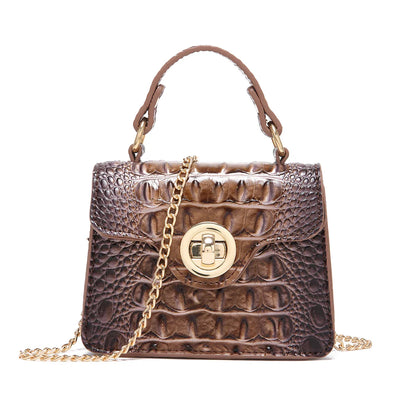Dinner Handbag Crocodile Pattern Colorful Shaped Small Bag Mini Compact and Cute,Tiny,Wallet, Smaller