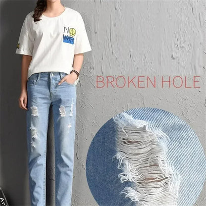 Women's Spring New High-waisted Loose Cropped Pants