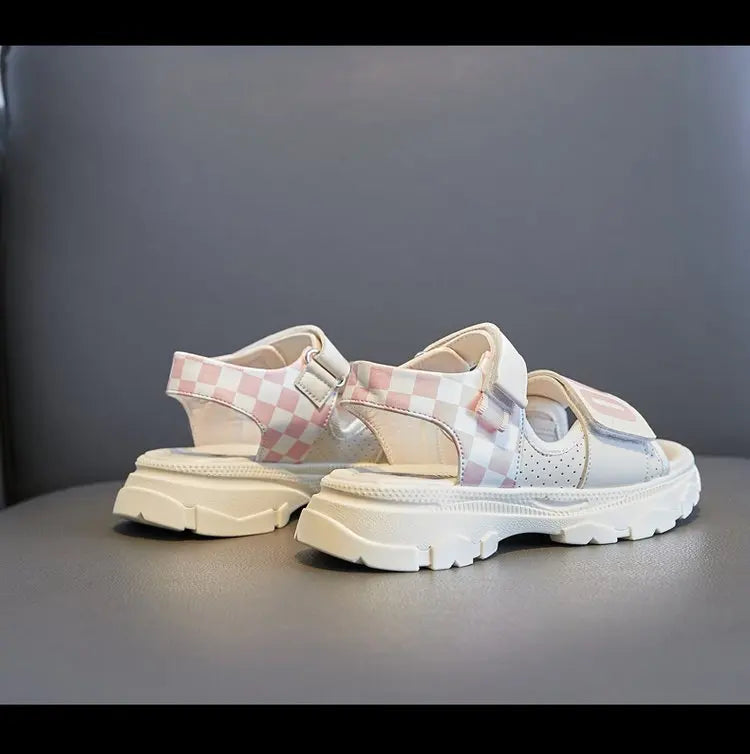 Girls Summer Fashion Sandals Kids Casual Outdoor Non Slip Lightweight Sandals Children's  Comfortable Design Cute Beach Shoes