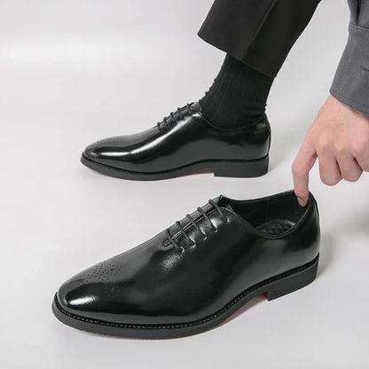 Men's Dress Shoes Trend Wedding Social Casual Leather Men Office Casual Business Shoes High Quality Formal Oxford Shoes Male