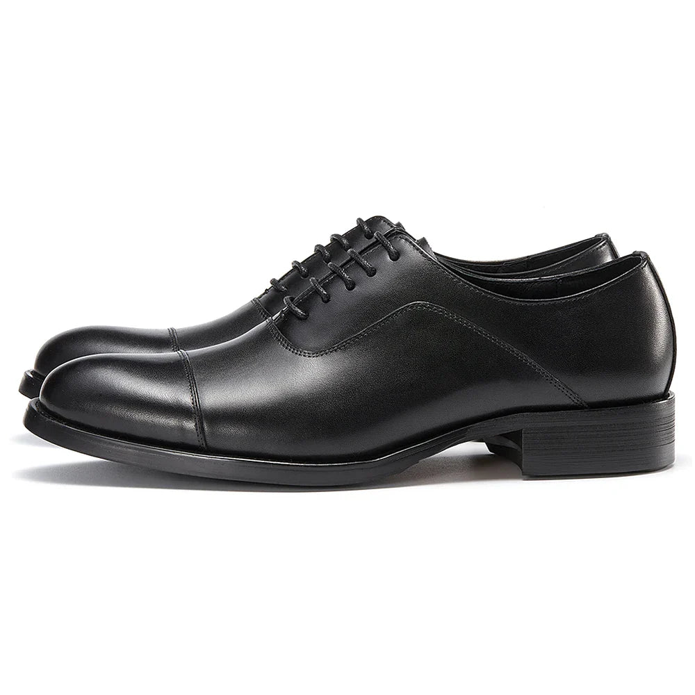 Italian Men's Genuine Leather Oxford Shoes Classic Breathable Gentleman Top Layer Cowhide Business Dress Shoes
