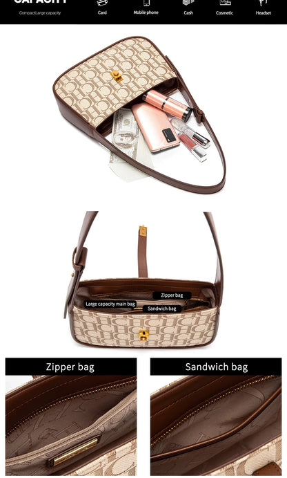 Timeless Classic Women's Party Handbag for Multiple Occasions Retro-Inspired Luxury Monogram Handbag