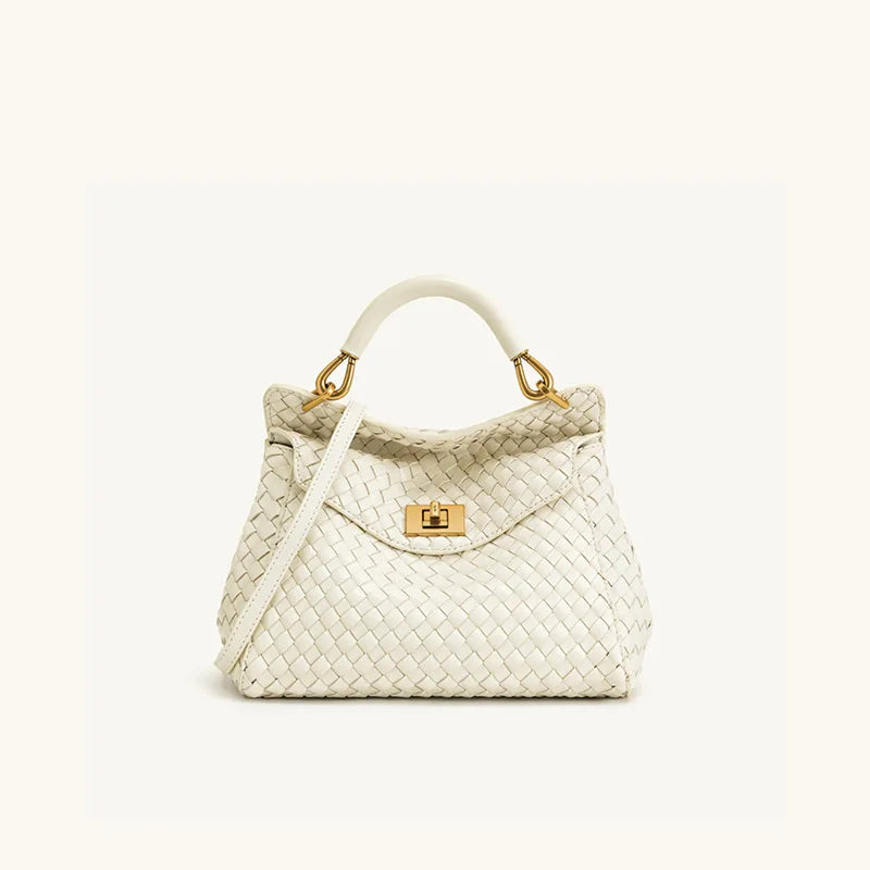 Spring&Autumn buckle bag niche fashion genuine leather shoulder crossbody bag buckle high-end versatile Women handbag