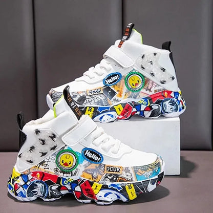 Spring Fall Kids Shoes Boys Girls Child Sneakers High Quality Casual Sports Tennis Flats Winter Outdoor Running