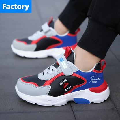 Children Running Shoes Boys Girls Basketball Sneakers Kids Shoes Leather Outdoor Comfortable Sports Tennis Shoes School Students