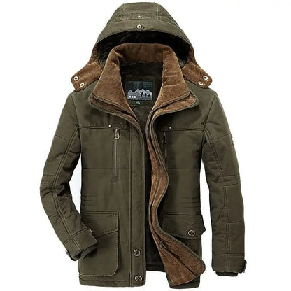 Winter Mens Jacket High-quality Long Thicken Warm Hooded Parka Coats Male Fit Multi-pocket Casual Cargo Jackets 7XL Men Clothing