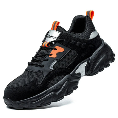 Men's safety shoes, work shoes, anti smashing and anti piercing work boots, indestructible safety boots