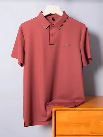 High end designer brand short sleeve POLO shirt men cool breathable summer T-shirt fashionable embroidery casual men's clothing