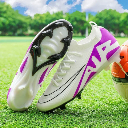 Men Football Boots Training Sport Soccer Shoes Non-Slip Ultralight Grass Unisex Outdoor Sports Shoes Breathable Drop Shipping