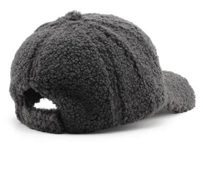 Winter Hats For Women Faux Fur Baseball Cap Female Outdoor Sunshade Keep Warm Solid Color Gorras Casquette Cap Men Casual New
