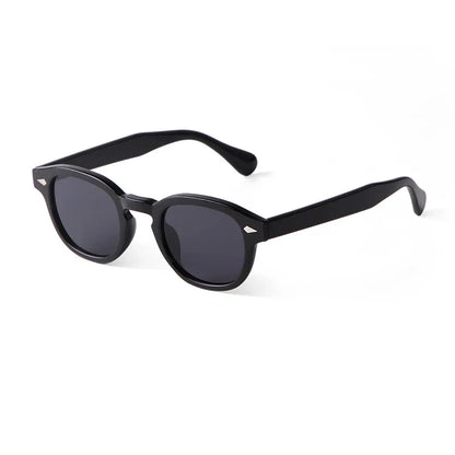 Fashion Transparent Blue Round Sunglasses Women Men 2024 Retro Rivet Tortoise Small Square Sun Glasses UV400 Lunettes De Soleil
