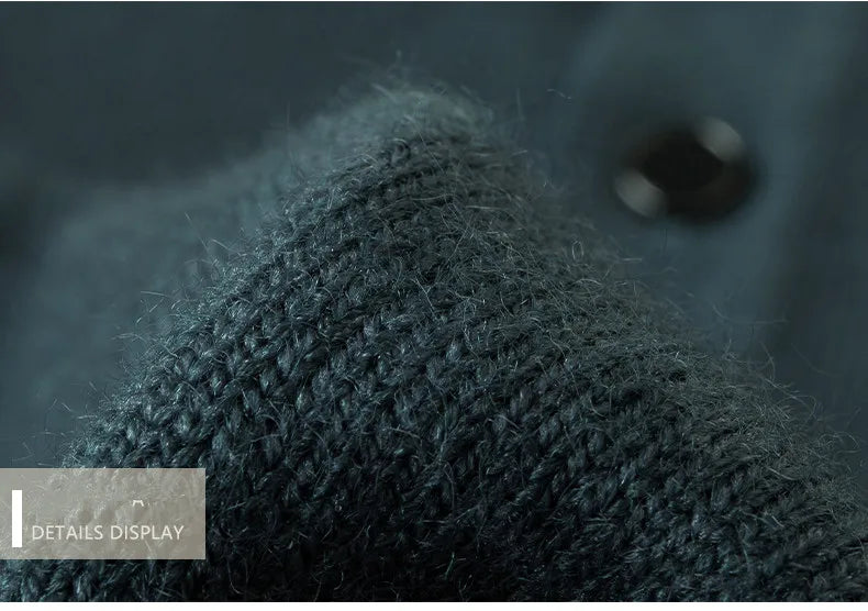 Fashion luxury knitted long sleeve polo shirt men's autumn new trend simple solid color soft skin friendly comfort lapel sweater