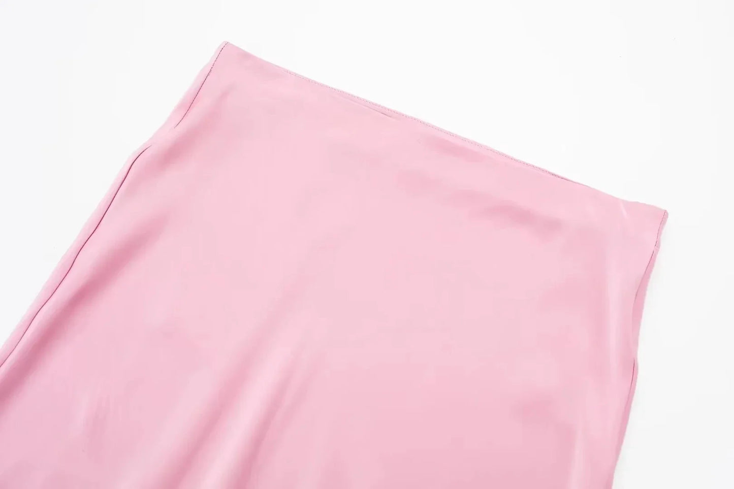 2024 Y2K Casual Women Long Skirt Spring Elastic High Waisted A-Line Casual Female Satin Skirts High Street Lady Skirts