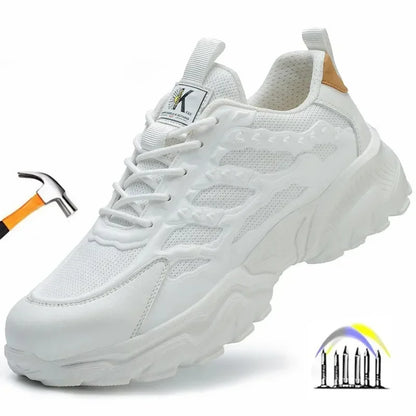 Steel Toe Cap Lightweight and Comfortable Safety Shoes for Men and Women Steel Toe Anti Puncture Comfortable and Safe Work Shoes