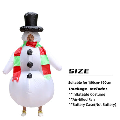 Anime Snowman inflatable Cosplay Costumes Adult Snow Treasure Suit Masquerade Party Halloween Blowing Dress Up Cosplay Party