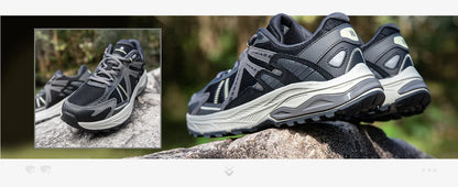 New Men Running Shoes Outdoor Casual Lightweight Breathable Sneakers Male Cushioning Non-Slip Vintage Sports Shoes