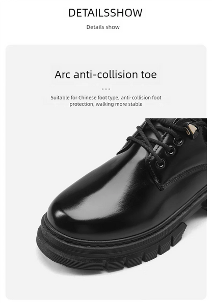 Men's leather shoes with soft soles fashion men's shoes comfortable business casual height increasing formal leather shoes men