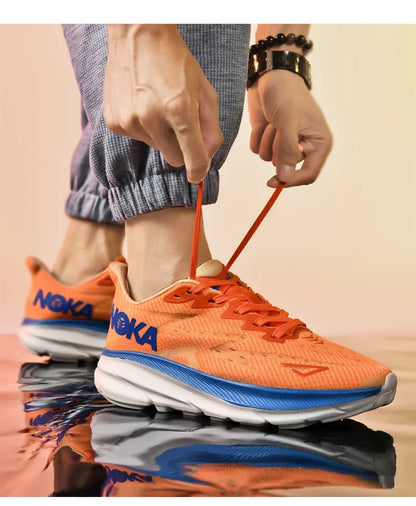 Men's Running Shoes Jogging Cushioning Outdoor Luxury Shoes Trainer Race Breathable Couple Non-Slip Sneakers Mesh Off-road Shoes