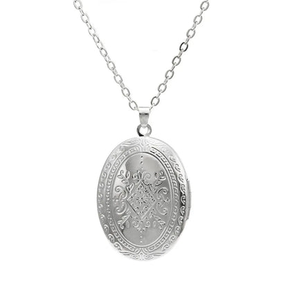 Love Heart Secret Message Locket Necklace Pendant Vintage Gift For Lover Couples Custom Message Fashion Jewelry