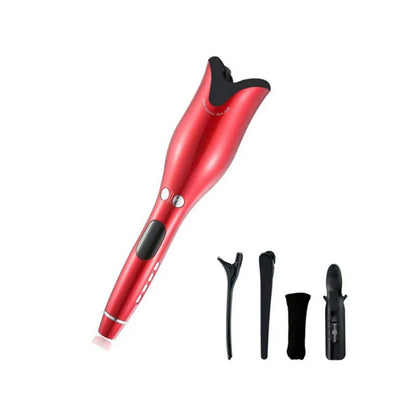 Rose-shaped Multi-Function LCD Curling Iron Professional Hair Curler Styling Tools Curlers auto rotating ceramic hair curler