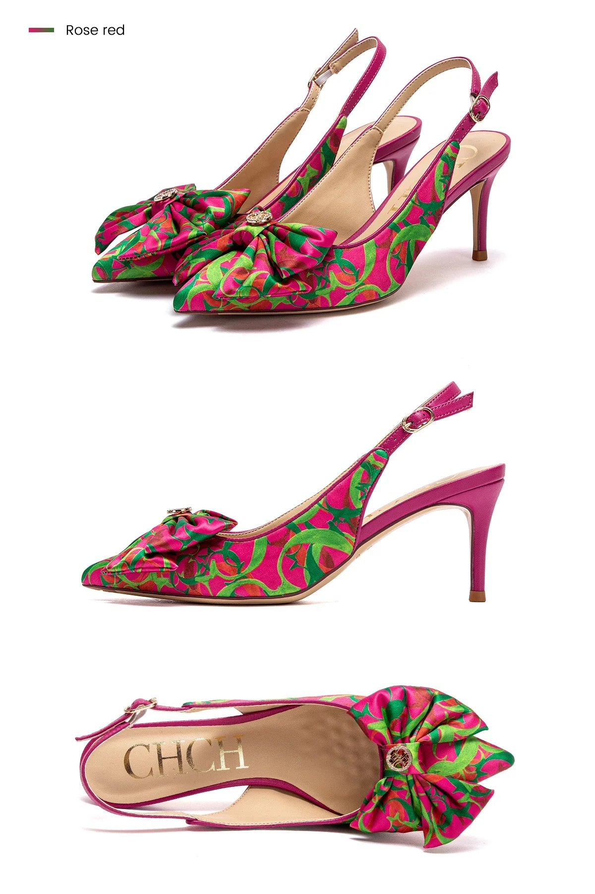 Heel 2024 Women's High Heels New Bow Pointed Sandals Women's Party Wedding Shoes 7cm