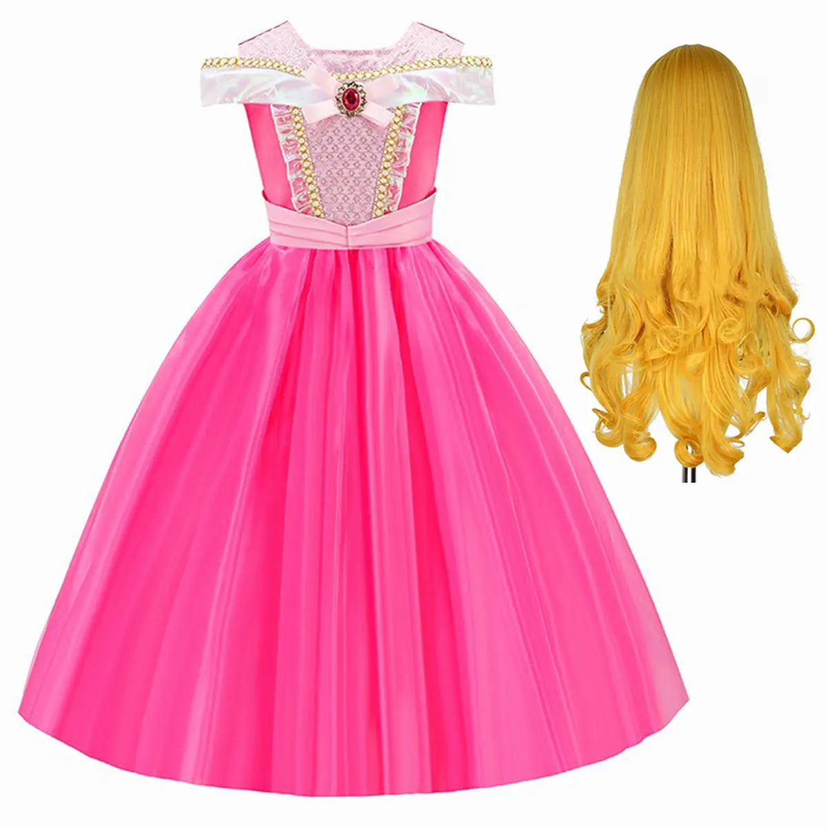 Girls Sleeping Beauty Aurora Cosplay Princess Dress Kids Rapunzel Frozen Elsa Cinderella Costume Party Clothing 2-12Years