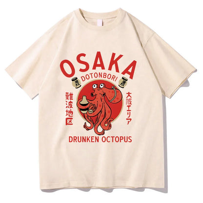 T-shirts Japanese Food Funny Cotton Tee-shirts Summer Fanshion Women Men Tops Vintage  Aesthetic