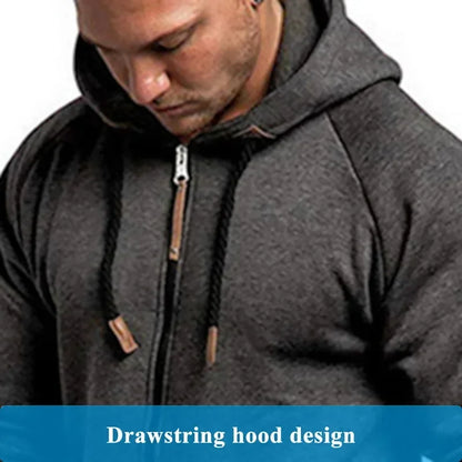 New Custom 3D Full Design Jumpsuit Pajamas Long-sleeved sports pants solid color splicing casual sweater men's zipper hoodie