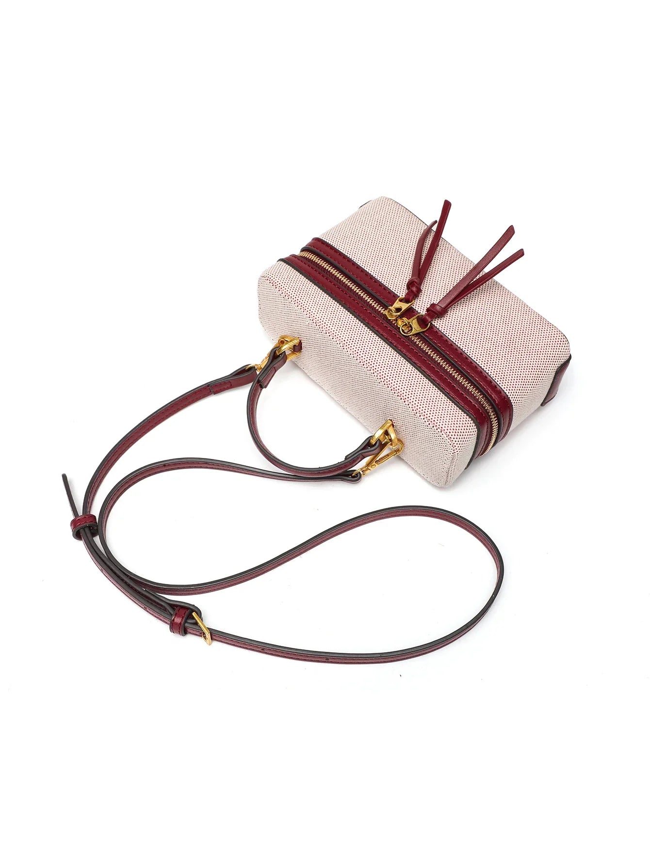 Fashionable versatile box bag brown one shoulder trendy hand-held hard fashionable small square bag