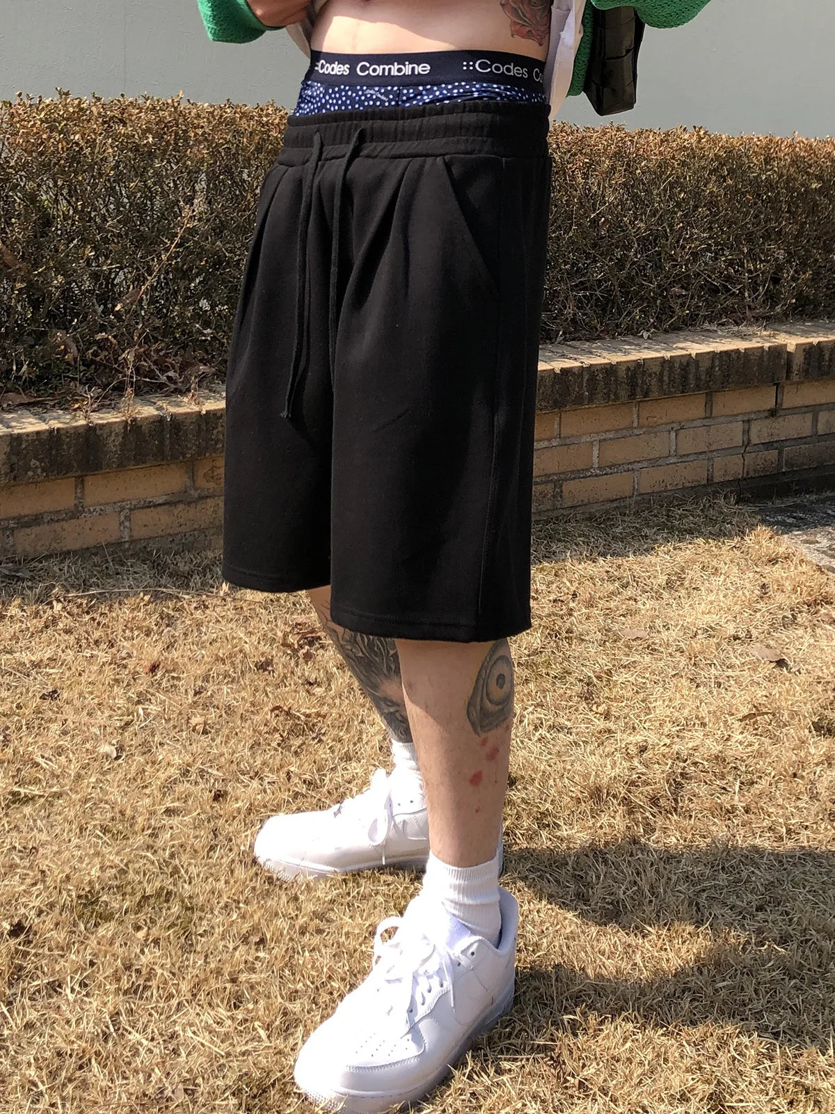 Men's Gym Fitness Loose Shorts Casual Street Hip Hop Workout Bodybuilding