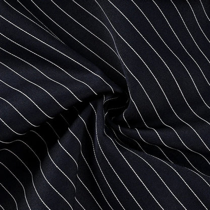 Elegant High Waist Stripe Shirt Dress Women 2025 Street Chic Long Sleeve Slim Dresses Female Office Single Breasted  Dress