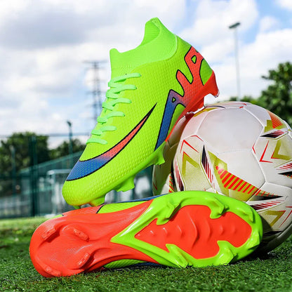 New Men Football Boots Grass Cleats High-top Non-Slip Soccer Shoes Futsal Sneakers High-quality Match Indoor Hot-selling Outdoor