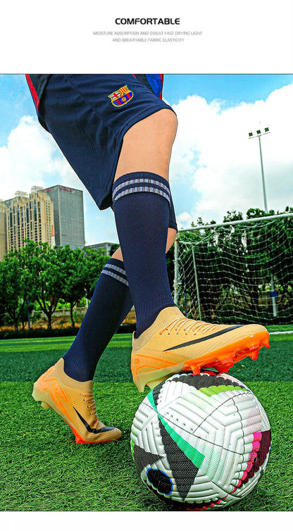 New Men's Soccer Shoes Cleats Sneakers Non-Slip Wholesale Football Boots Training FG Top Quality Drop Shipping Unisex Adult