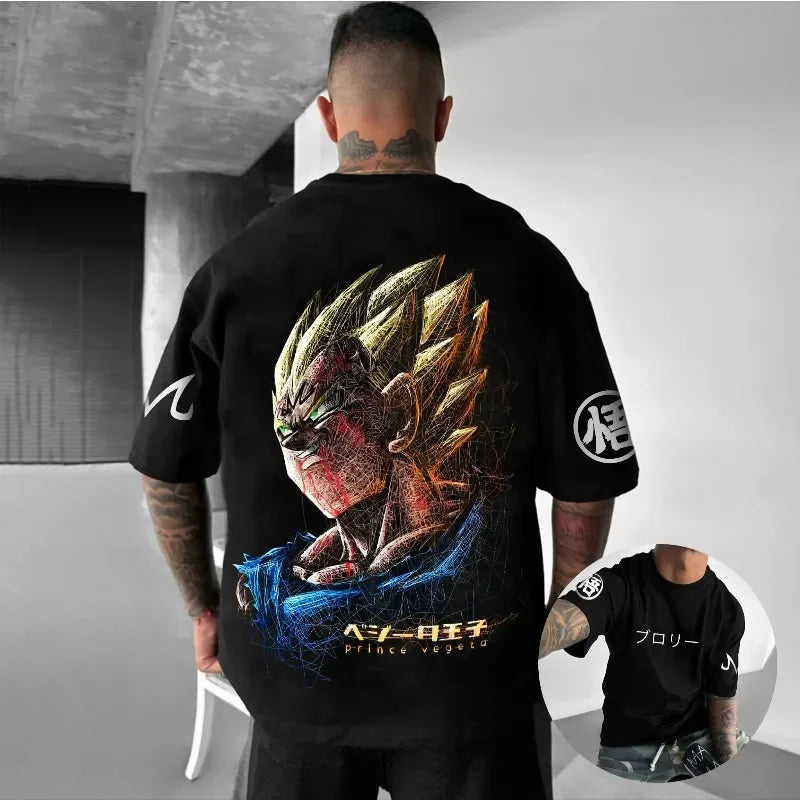 Printed Cartoon Loose T-Shirt Summer New Men's and Women's Casual Parent-Child Short Sleeve Top