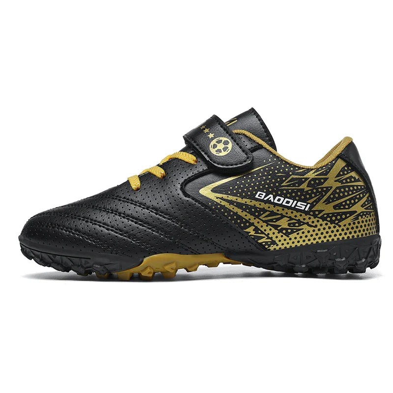 New Children Soccer Boots Sports Society Field Boy Football Shoes Futsal Fast Indoor Sneaker Original Ankle Cleats Football Boot