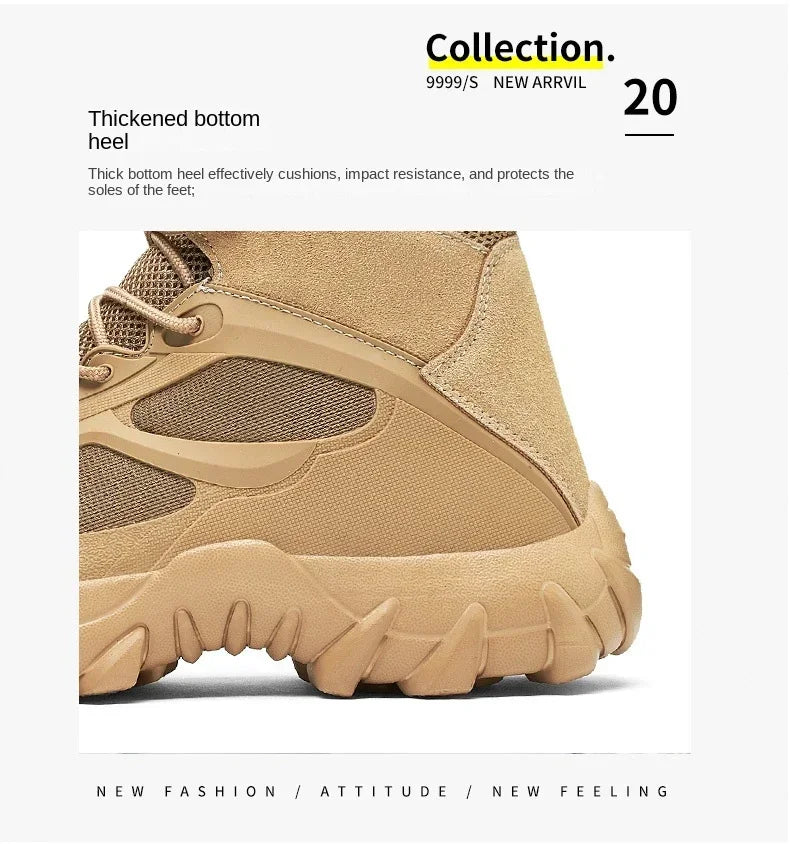 Men Shoes Tactical Boots Special Forces Field Man Boot Lightweight Outdoor Non-Slip Men Zapatillas Hombre Motorcycle Boots