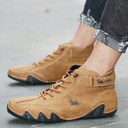 Men's Boots Casual Fashion Luxury Designer Soft Sole Waterproof Mens Loafers New Trend High Quality Couple Lace Up Hiking Shoes