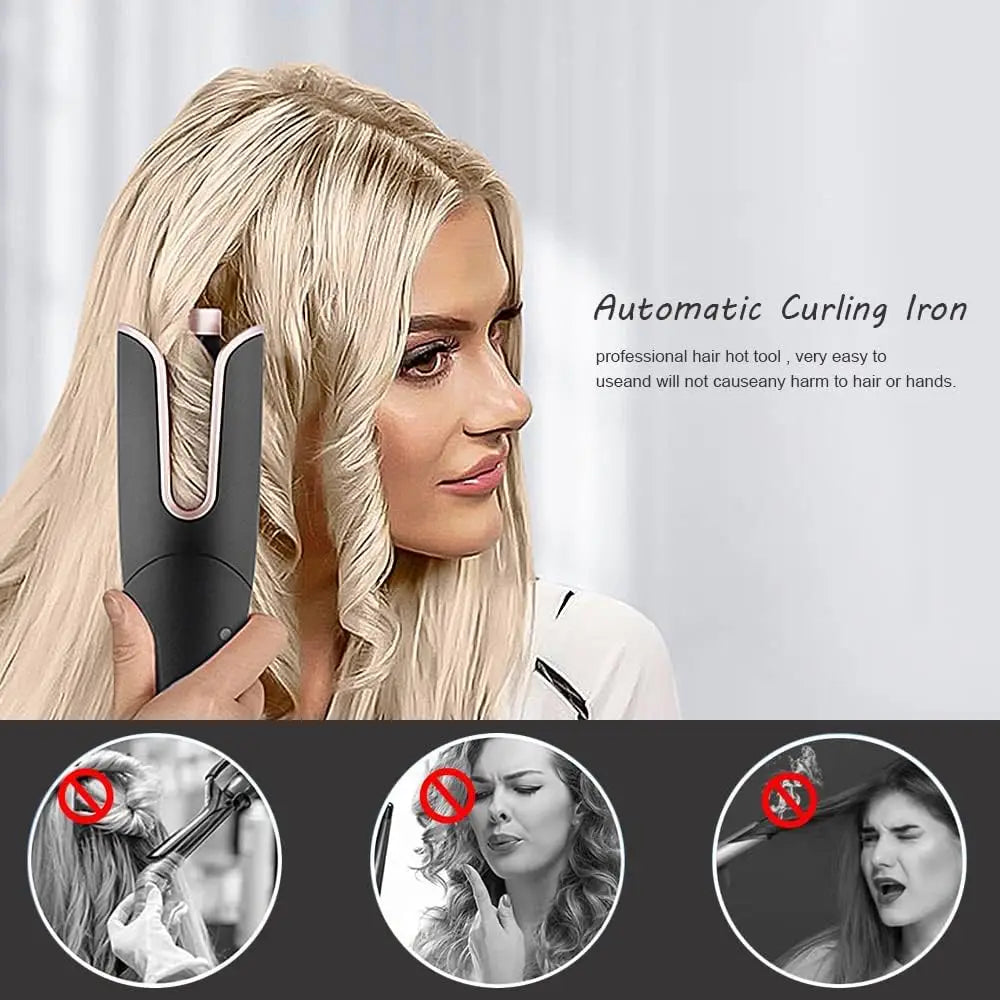 Automatic Curling Iron Innovative Large Curl Professional Hair Curler Automatic Curling Hair Styling Tool for All Ages
