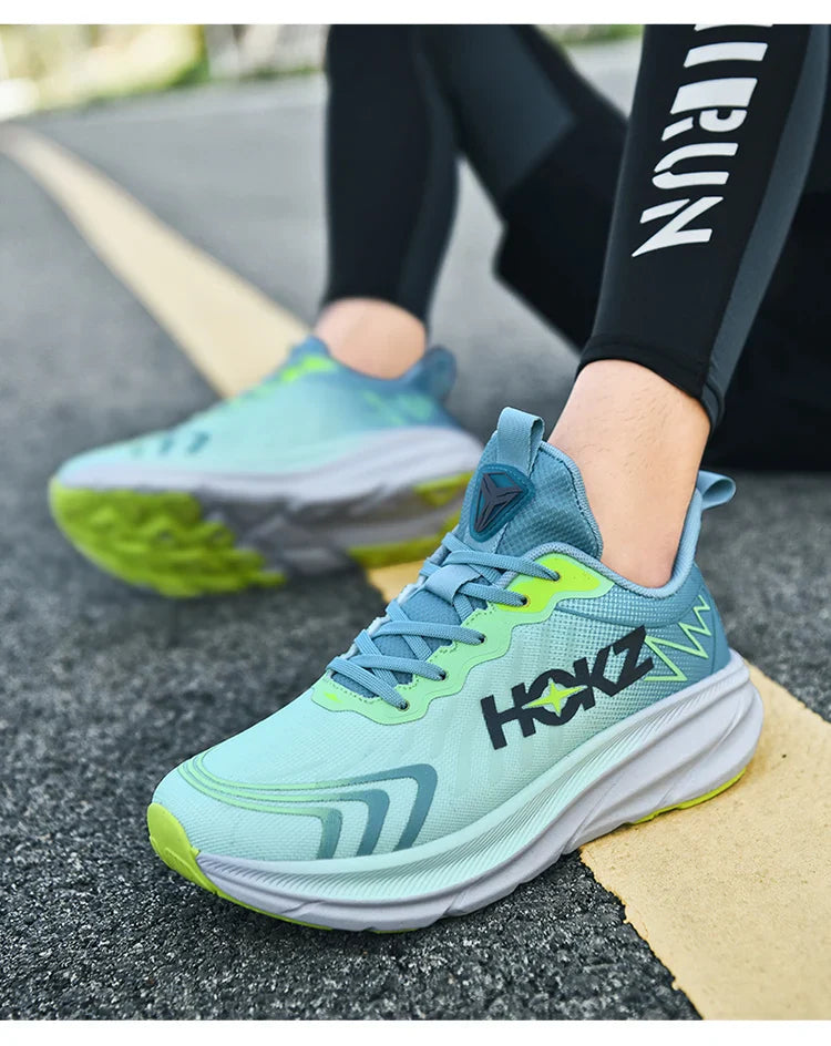 Tênis de Corrida Masculino com Placa de Carbono e Amortecimento de Ar, Tênis Esportivo Feminino Macio e Robusto, Sapatos Casuais para o Dia a Dia e Caminhada ao Ar Livre