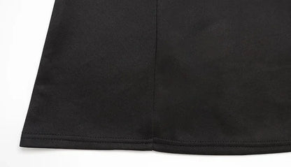 Elegant Women's Mini Dresses Solid Sexy Bodycon Slim Fit Hollow Out Regular Long Flare Sleeve A Line Trend Casual Female