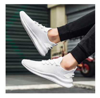 Summer Mesh Men Shoes Breathable Mens Sneakers Trendy Lightweight Walking Big Size Man Tenis Shoes